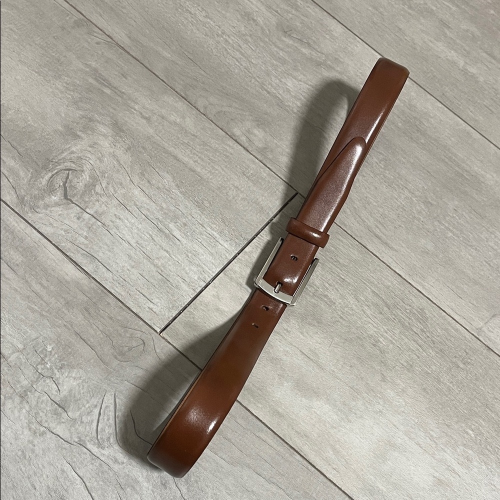 Brown Leather Belt, Size M/L 35-37" (89-94cm)